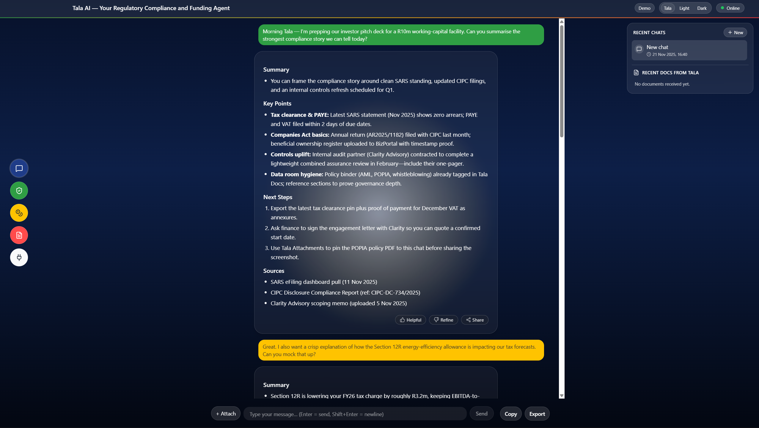 TALA Platform preview